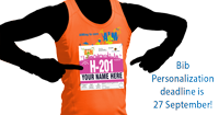 Bib personalization deadline; click for larger image