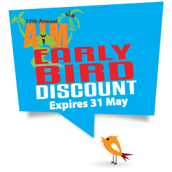 Early bird registration discount expires on 31 May 2018